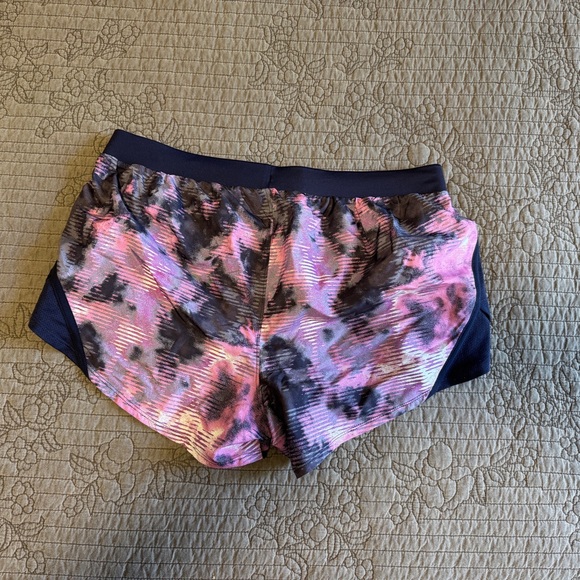 Under Armour Purple & Navy Athletic Running Shorts Lightweight Design - Picture 2 of 5